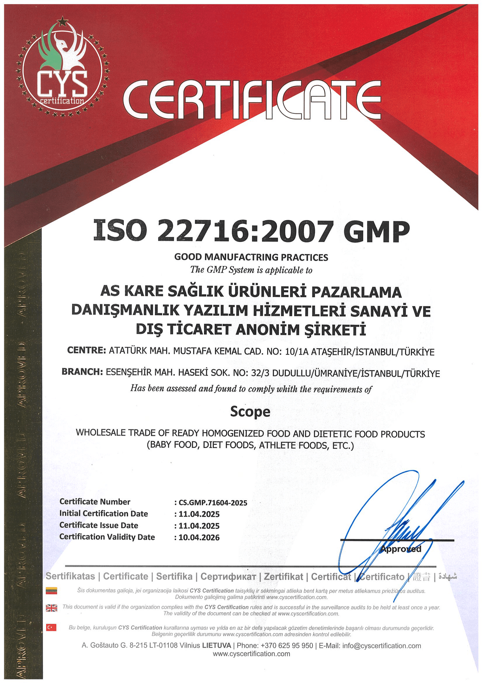 ISO 22716 - GMP (EN)